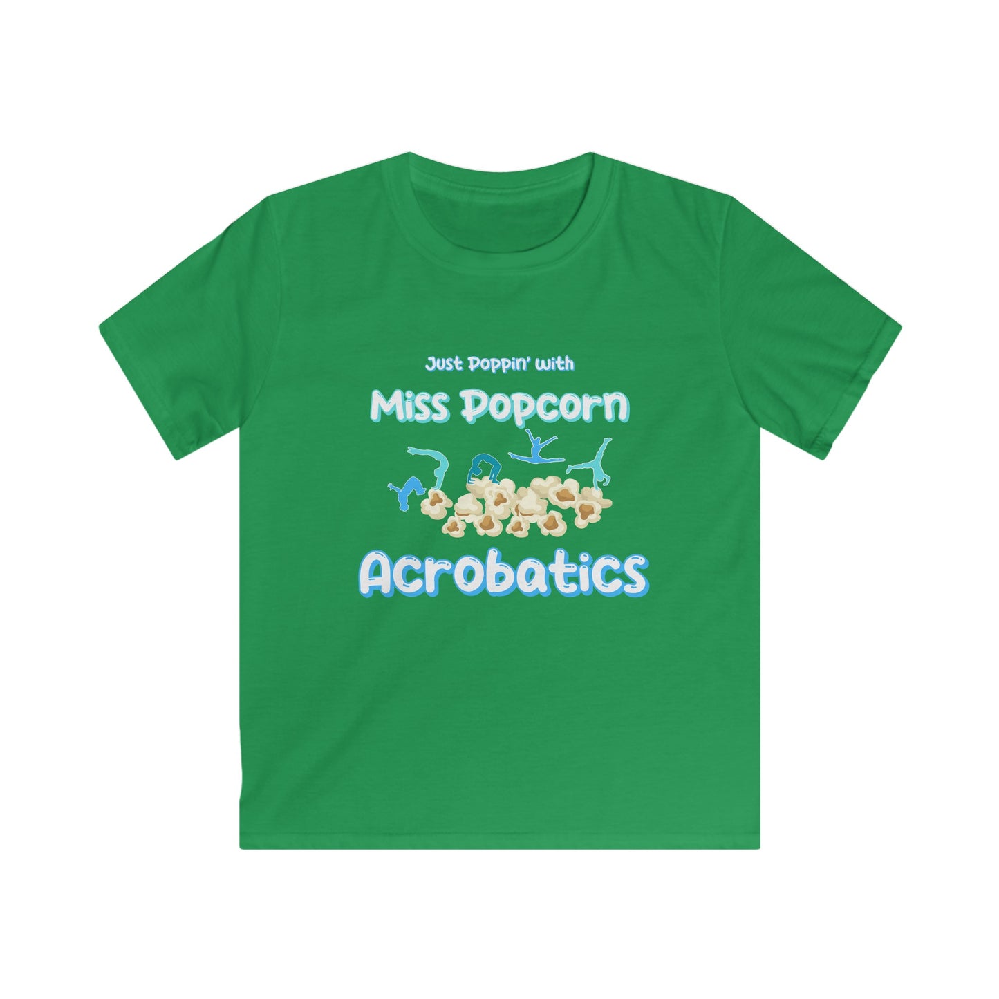 Kids Tee - Just Poppin' with Miss Popcorn Fun T-shirt for Students at Oslo International School