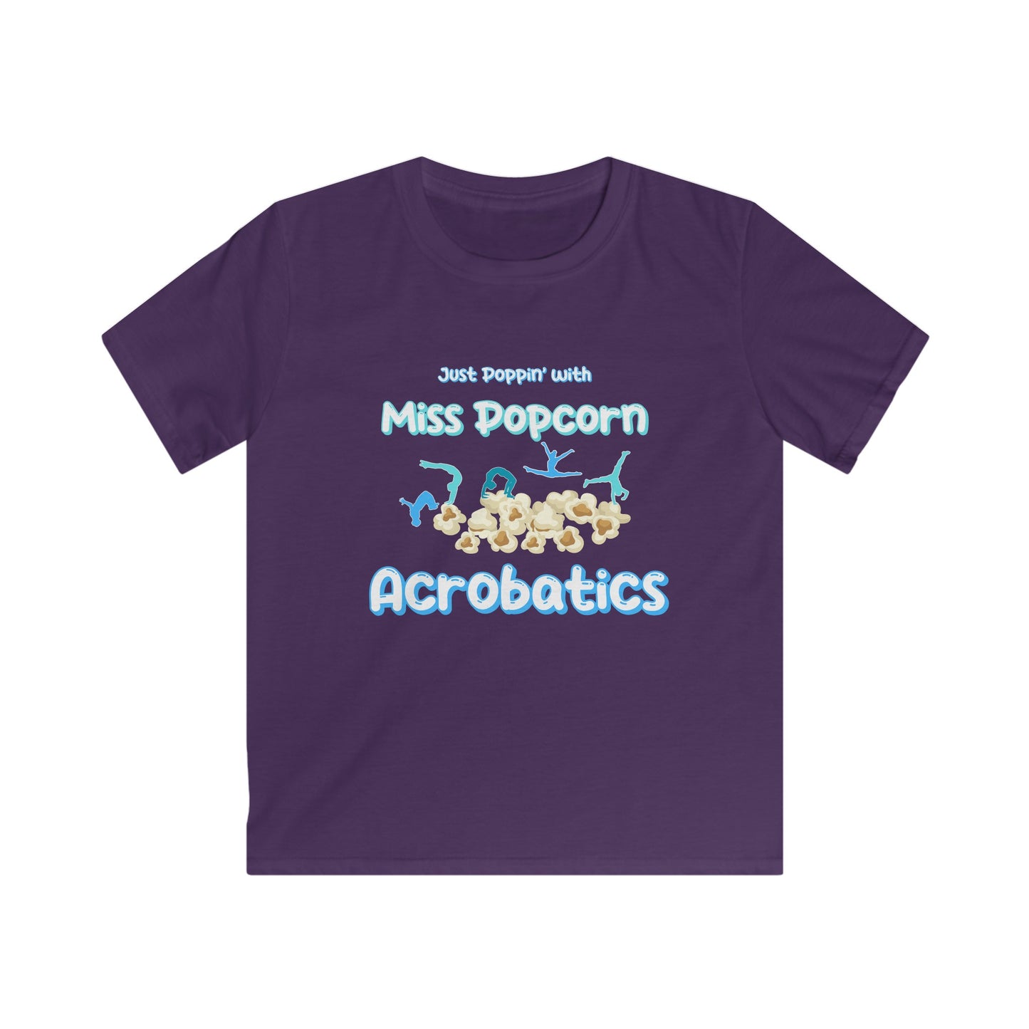 Kids Tee - Just Poppin' with Miss Popcorn Fun T-shirt for Students at Oslo International School