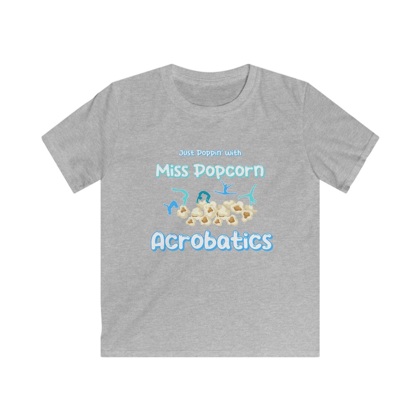Kids Tee - Just Poppin' with Miss Popcorn Fun T-shirt for Students at Oslo International School